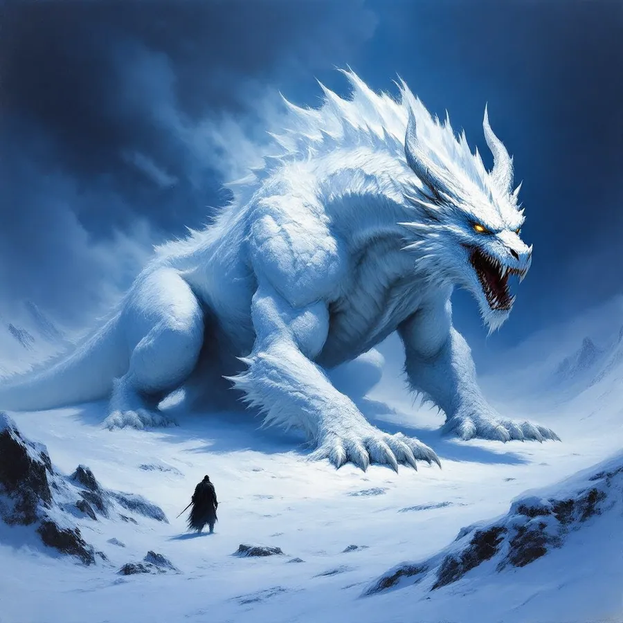 Adult White Dragon