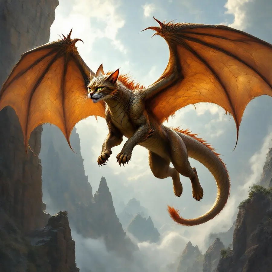 Catfolk Dragon (variant)