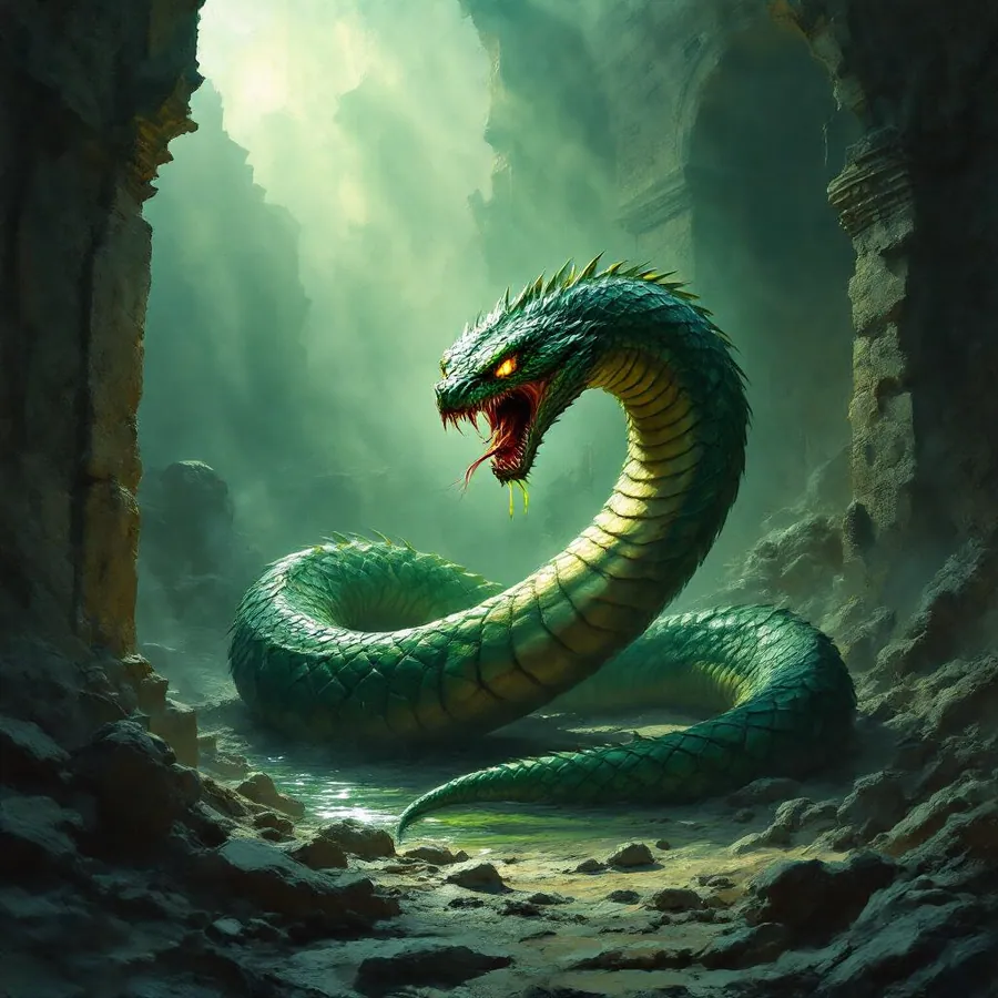 Giant Poisonous Snake