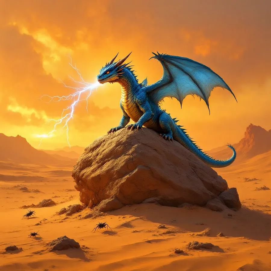 Wyrmling Blue Dragon