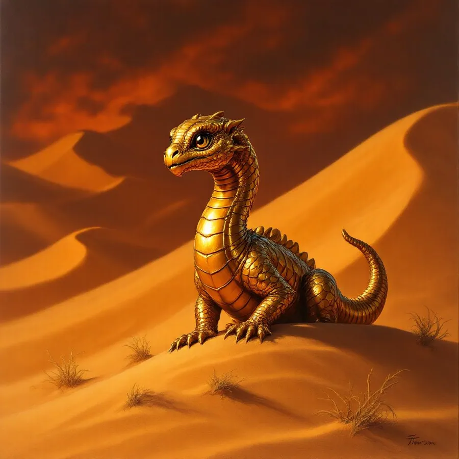 Wyrmling Brass Dragon