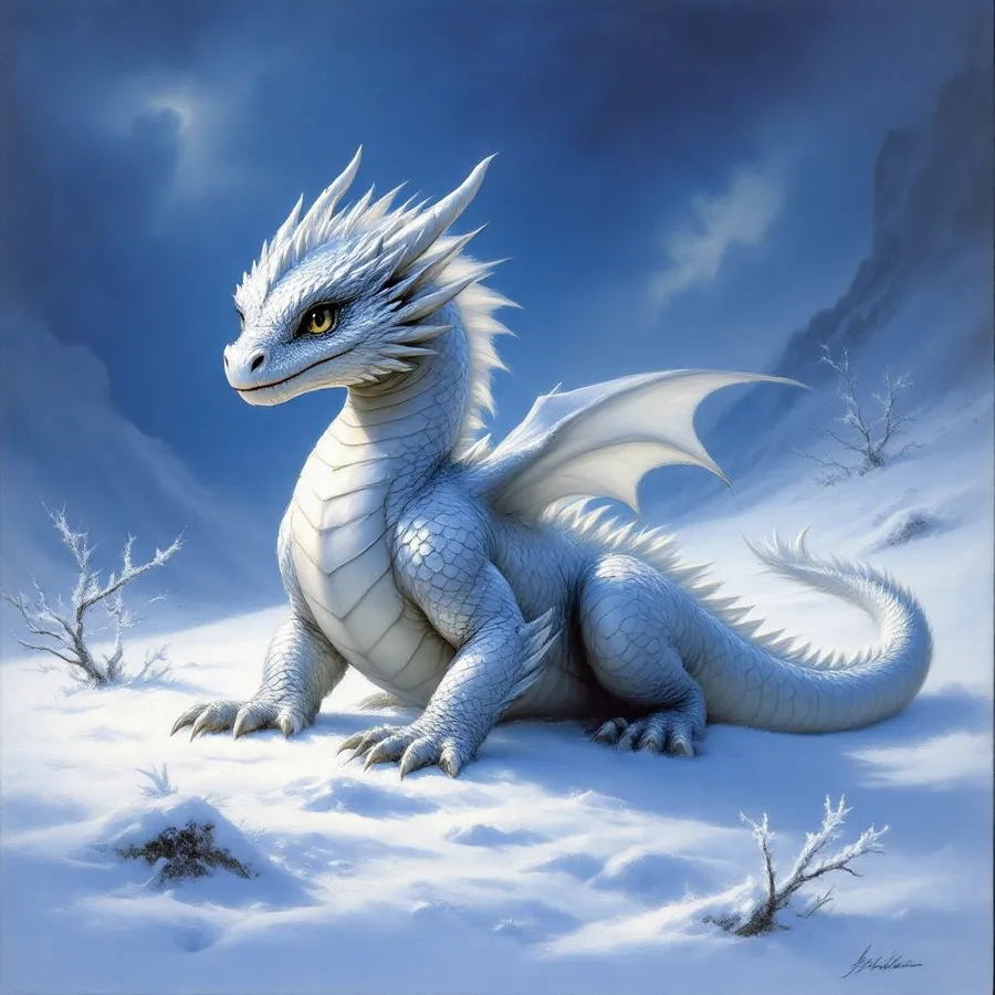 Wyrmling Silver Dragon