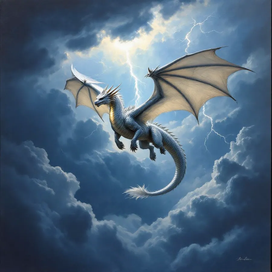 Young Silver Dragon