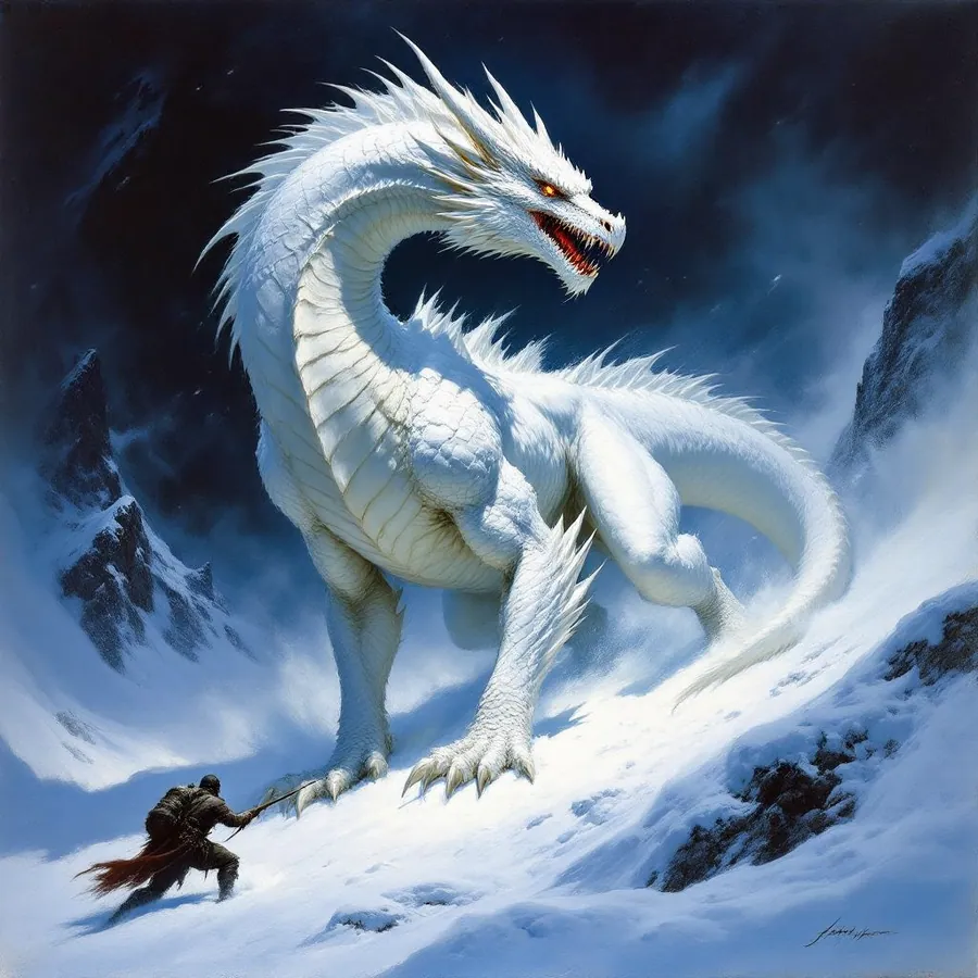 Young White Dragon